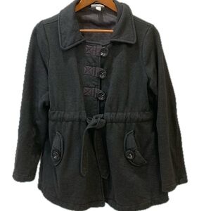 Maternity Gray Liz Lange for coat. Soft, mid weight fabric has a size L